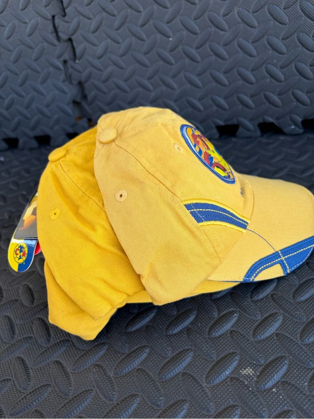 América  Aguilas Yellow Cotton Baseball Cap with Team Crest Unixes